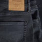 Men's Slim Fit Graphic Charcoal Jeans DL4258