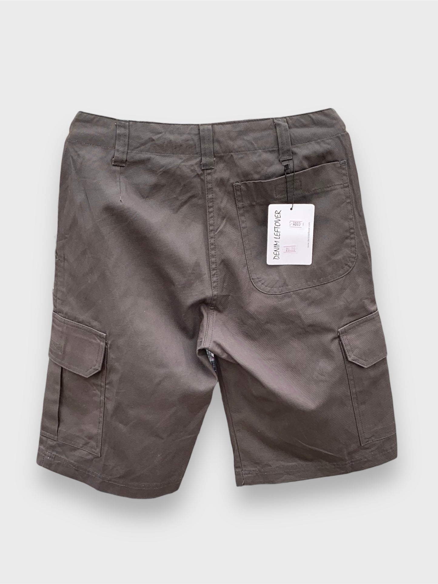 Men's Slim Fit Dark Brown Cotton Short DLT4003