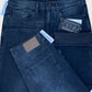 Men's Straight Fit Blue Black Jean DL4290