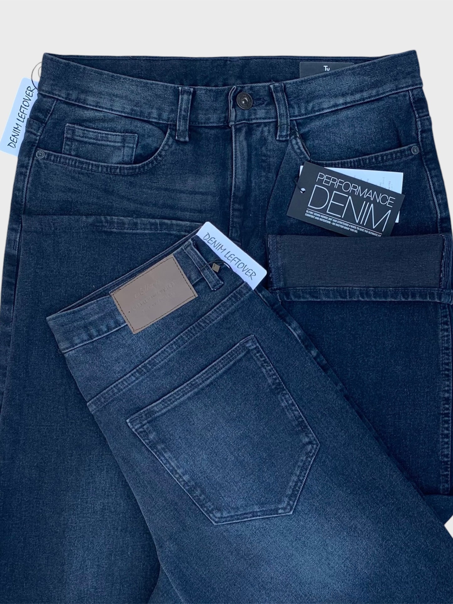 Men's Straight Fit Blue Black Jean DL4290