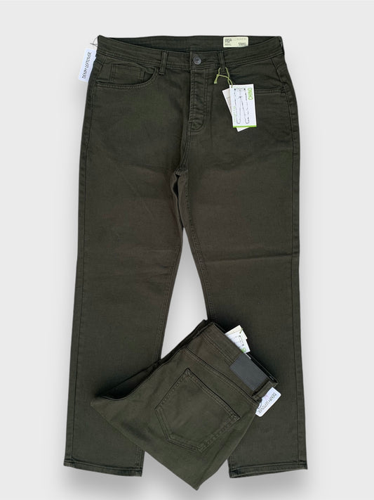 Men's Straight Fit Olive Green Jean DL4288