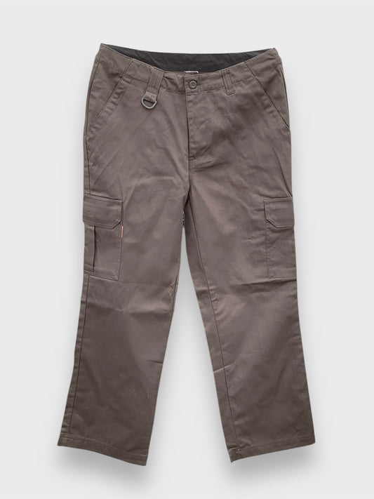 Men's Straight Fit Grey Cargo Cotton Pant DL4002