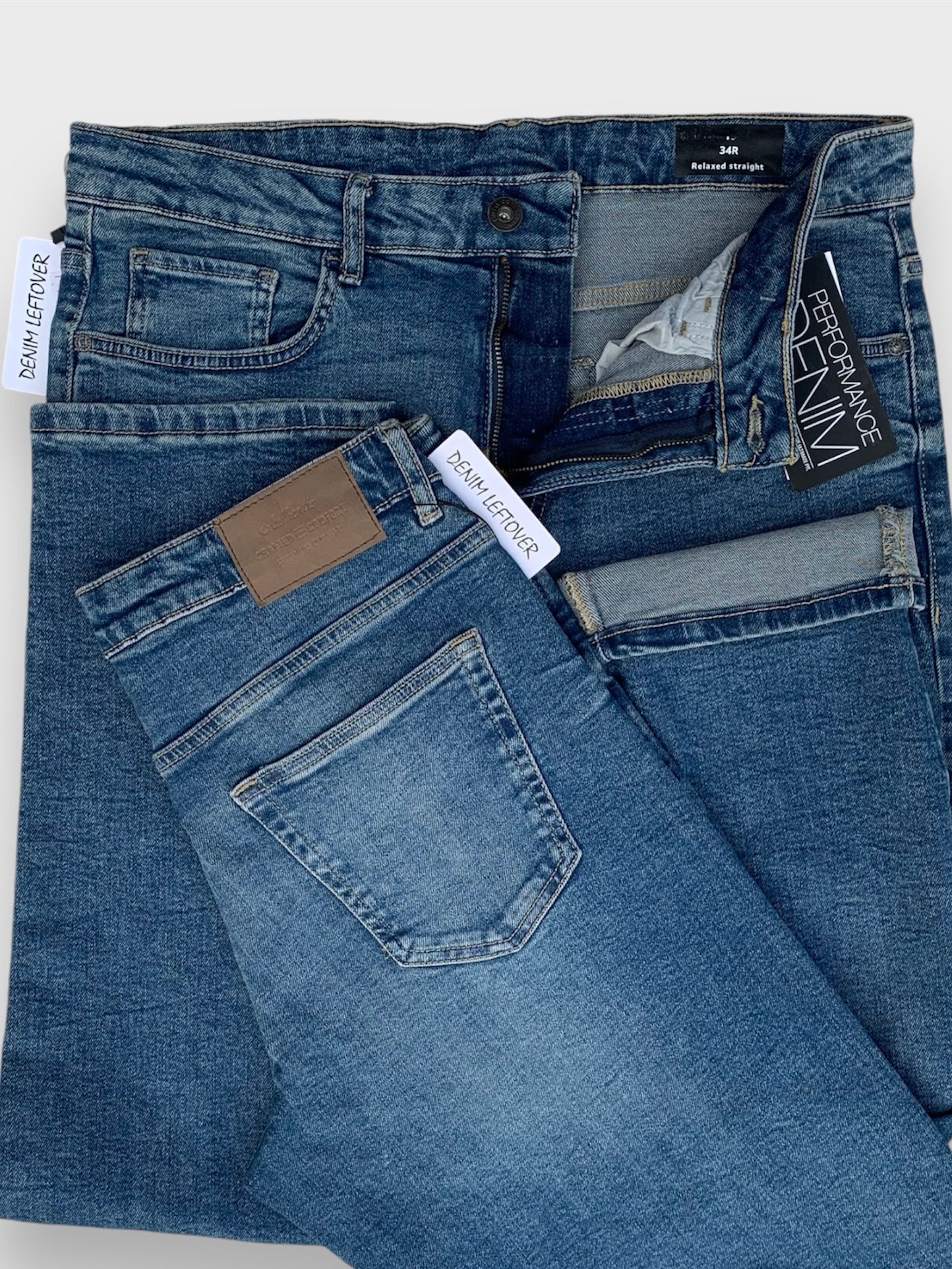 Men's Relaxed Fit Medium Blue Jean DL4287