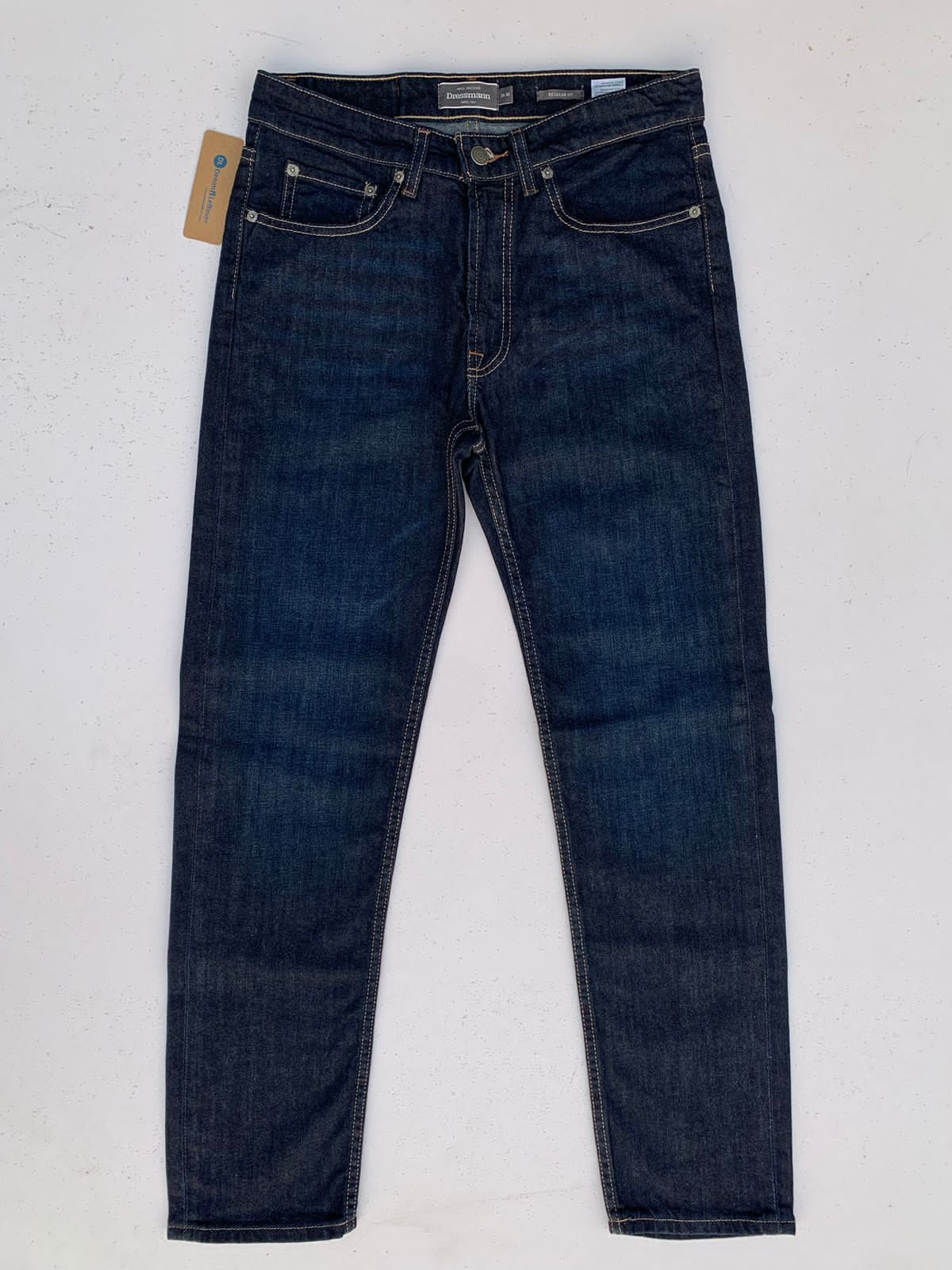 Men's Regular Fit Dark Blue Jeans DL4240