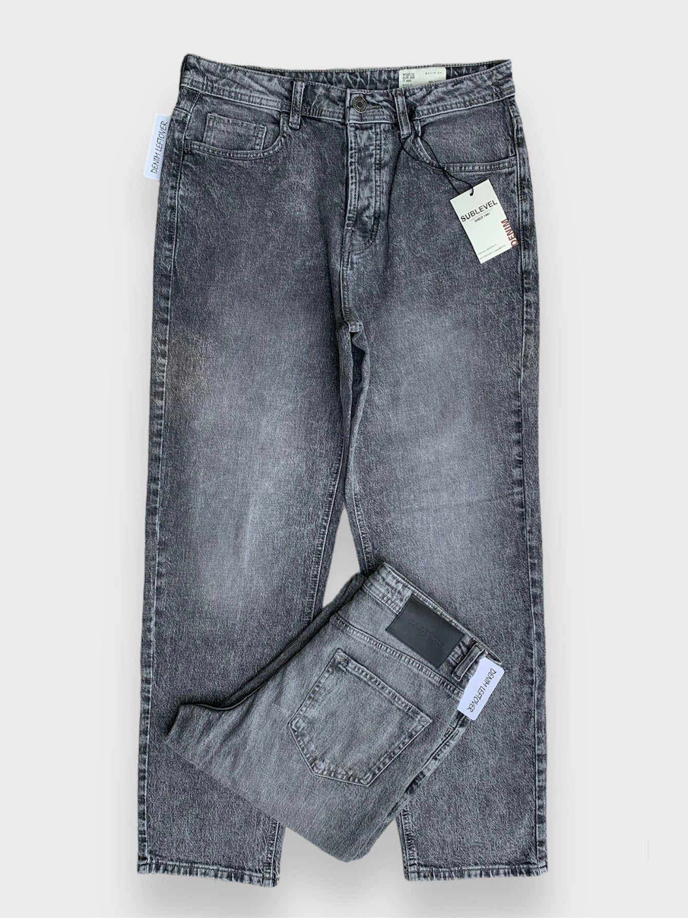 Men's Straight Fit Light Grey Jean DL4277