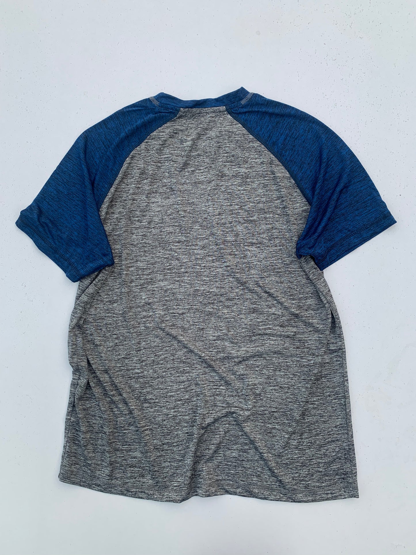 Men's Half Sleeve Grey-Blue T-Shirts DLT392