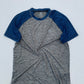 Men's Half Sleeve Grey-Blue T-Shirts DLT392